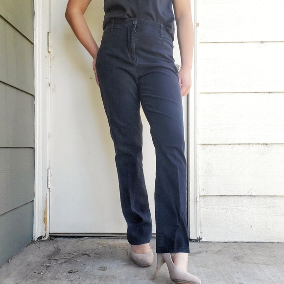 Gloria Vanderbilt | Black Straight Leg Jeans - Picture 1 of 6